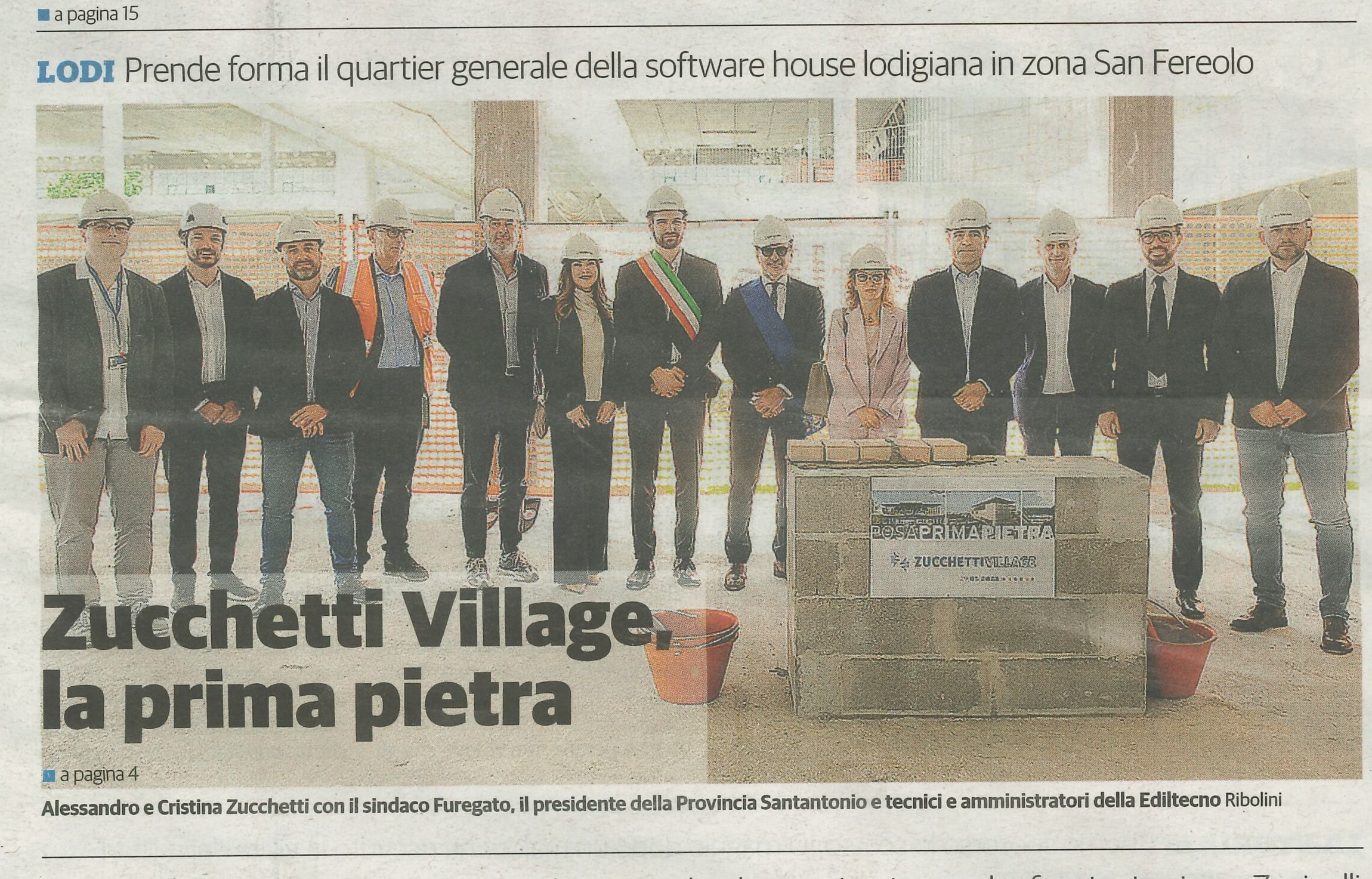 Il Cittadino e Italia Informa – Progetto “Zucchetti Village” | Lodi (LO), via Achille Grandi 6-8